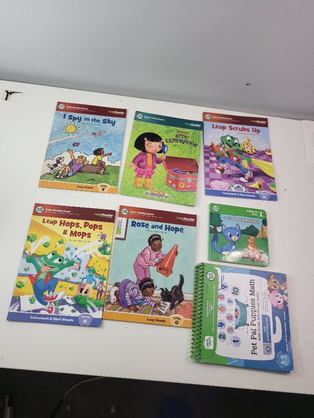 Kids Early Reading Books Lot LeapReader Leap Frog Learn to Read Bundle 6